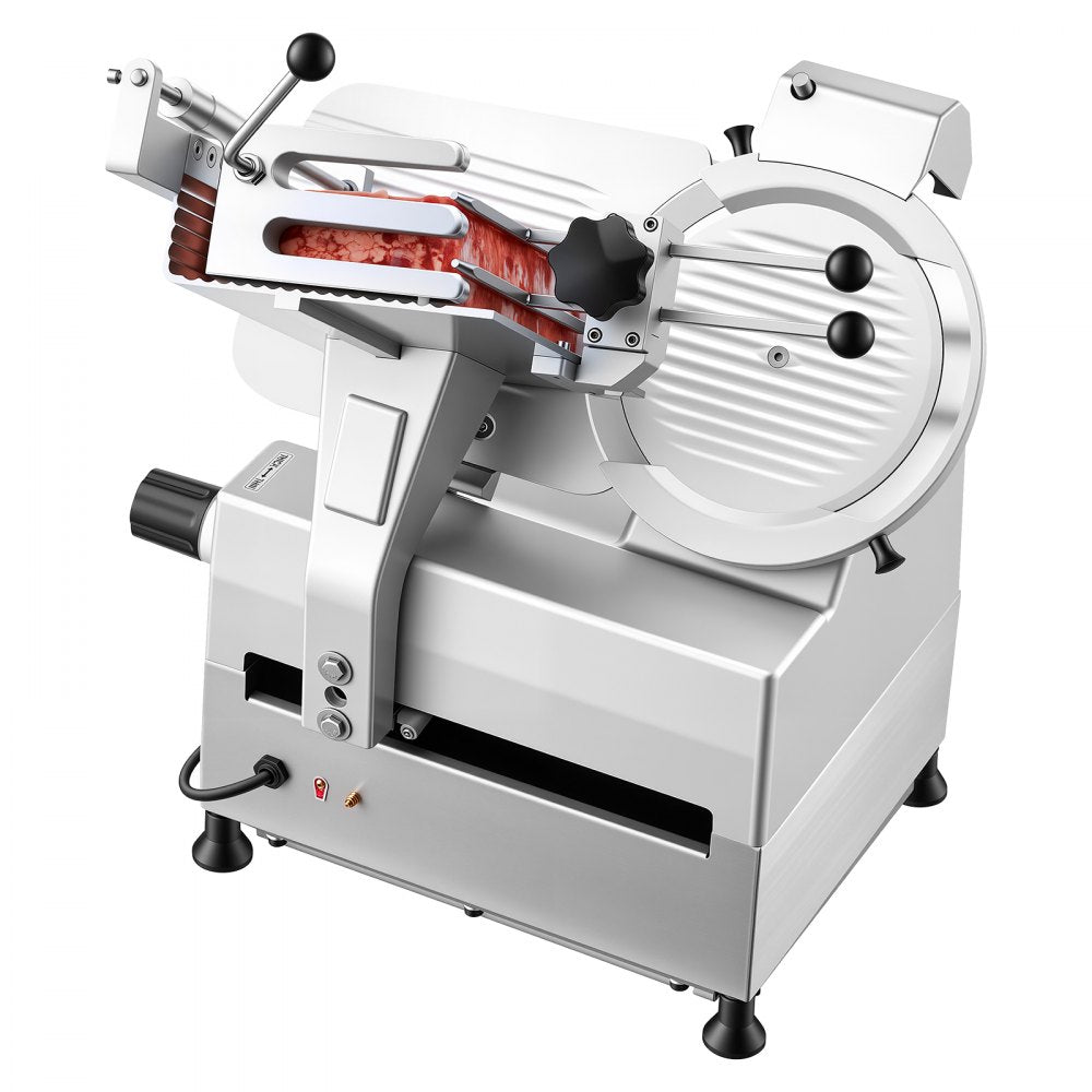 Vevor Meat Slicer Fully Automatic Commercial Food Slicer with 10" Carbon Steel Blade New