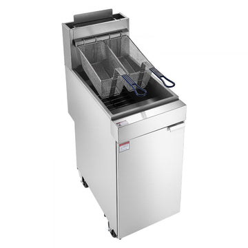 Vevor Deep Fryer Commercial Propane 90,000 BTU 40 lbs Floor-Standing with 2 Baskets New