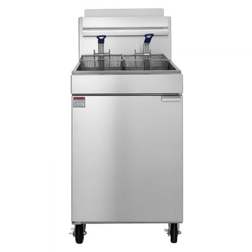 Vevor Deep Fryer Commercial Propane 80 lbs Floor Standing Stainless Steel with 2 Baskets New