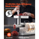 Vevor Meat Grinder Commercial Electric #12 11 lbs/Min Stainless Steel Sausage Maker New