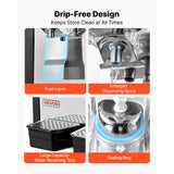 Vevor Beverage Dispenser Commercial 3-Tank 10 L Stainless Steel Juice Drink Machine New