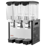 Vevor Beverage Dispenser Commercial 3-Tank 10 L Stainless Steel Juice Drink Machine New