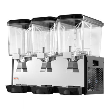 Vevor Commercial Beverage Dispenser 3 x 18L Cold Drink Machine New