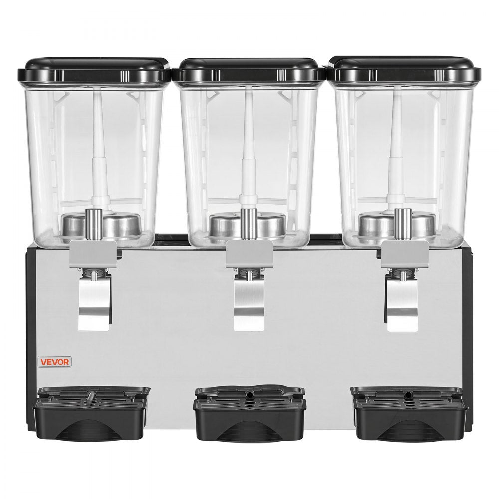 Vevor Commercial Beverage Dispenser 3 x 18L Cold Drink Machine New