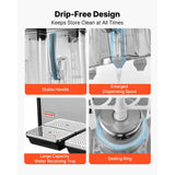 Vevor Commercial Beverage Dispenser 4-Tank 12 L Stainless Steel Juice Drink Machine New