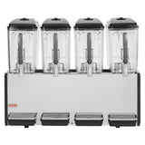 Vevor Commercial Beverage Dispenser 4-Tank 12 L Stainless Steel Juice Drink Machine New