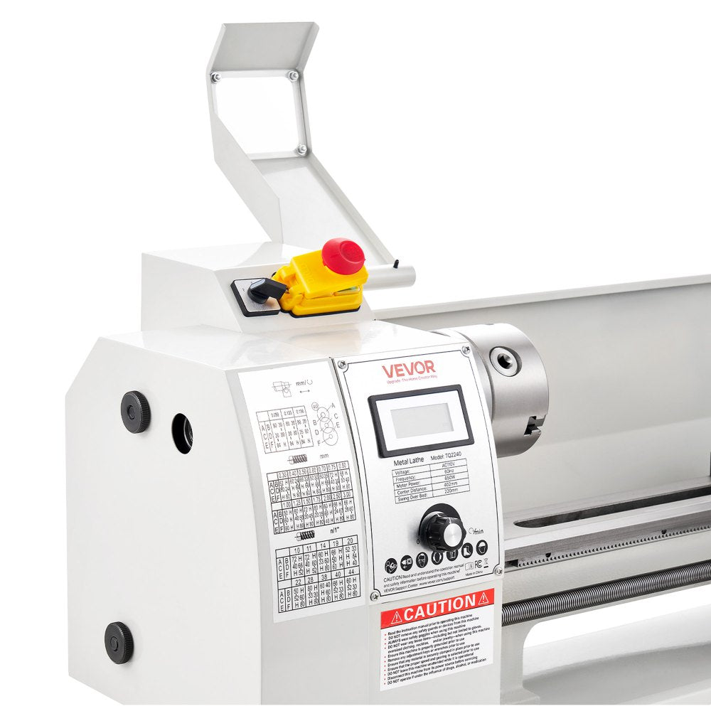 Vevor Metal Lathe 8 x 16" Variable Speed Benchtop Lathe Machine New