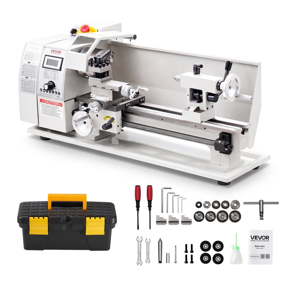 Vevor Metal Lathe 8 x 16" Variable Speed Benchtop Lathe Machine New