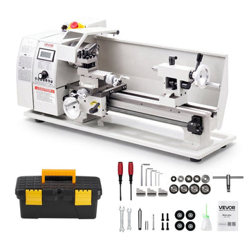 Vevor Metal Lathe 8 x 16" Variable Speed Benchtop Lathe Machine New