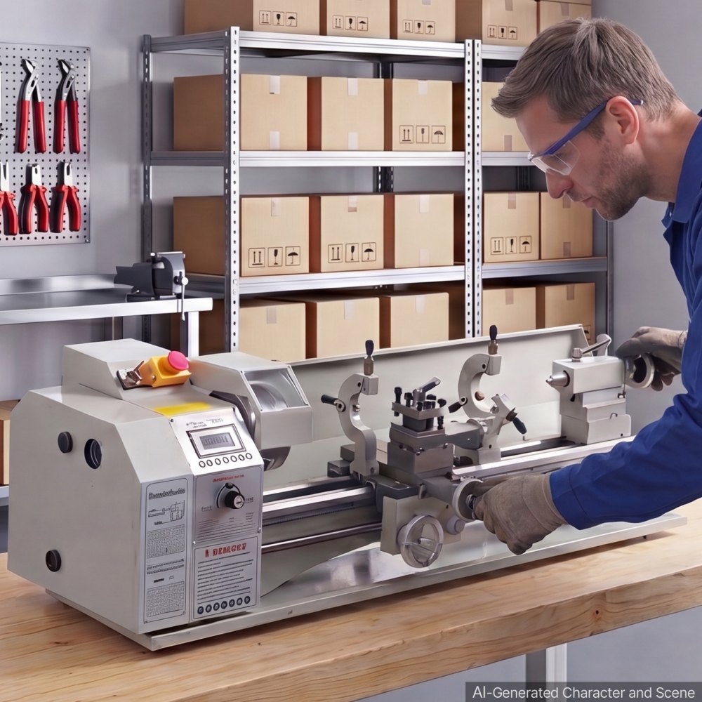 Vevor Metal Lathe 8.7" x 30" 1100W Variable Speed Benchtop Machine New