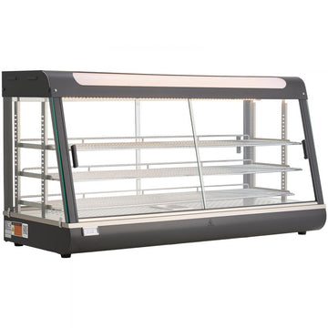 Vevor Food Warmer Display 3-Tier Commercial 48" 190 Qt Countertop Merchandiser New
