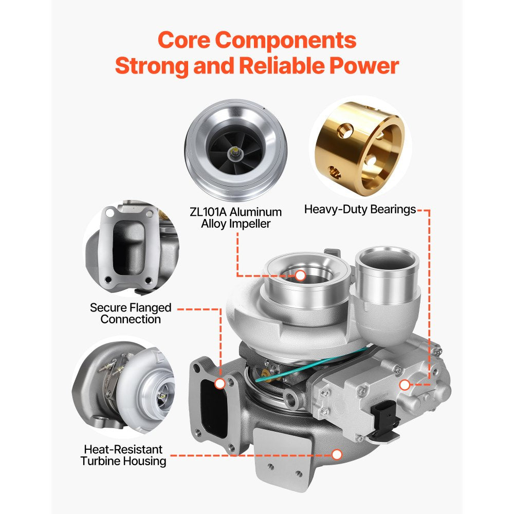 Vevor Turbocharger Kit Complete Turbocharger with Solenoid Valve for 2013-2018 Dodge Ram 2500 3500 6.7L I6 Diesel New