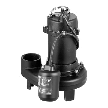 Vevor Sewage Grinder System 1 HP 5100 GPH Cast Iron Pump with Basin 120V 2" Discharge Black New