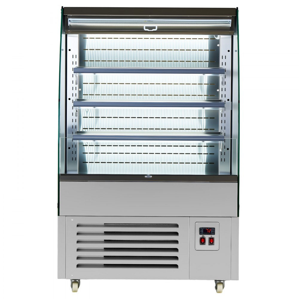 Vevor Open Air Merchandiser 5.4 cu. ft. 3-Tier Commercial Refrigerator Display Cooler New