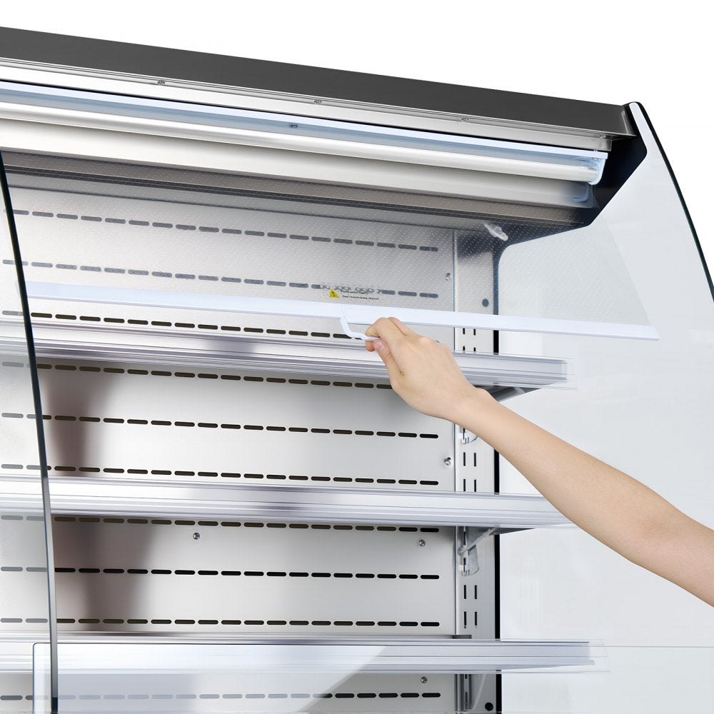 Vevor Open Air Merchandiser 5.4 cu. ft. 3-Tier Commercial Refrigerator Display Cooler New