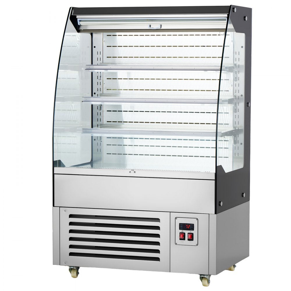 Vevor Open Air Merchandiser 5.4 cu. ft. 3-Tier Commercial Refrigerator Display Cooler New
