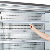 Vevor Open Air Merchandiser 7.5 cu. ft. 3-Tier Commercial Refrigerator Display Cooler New