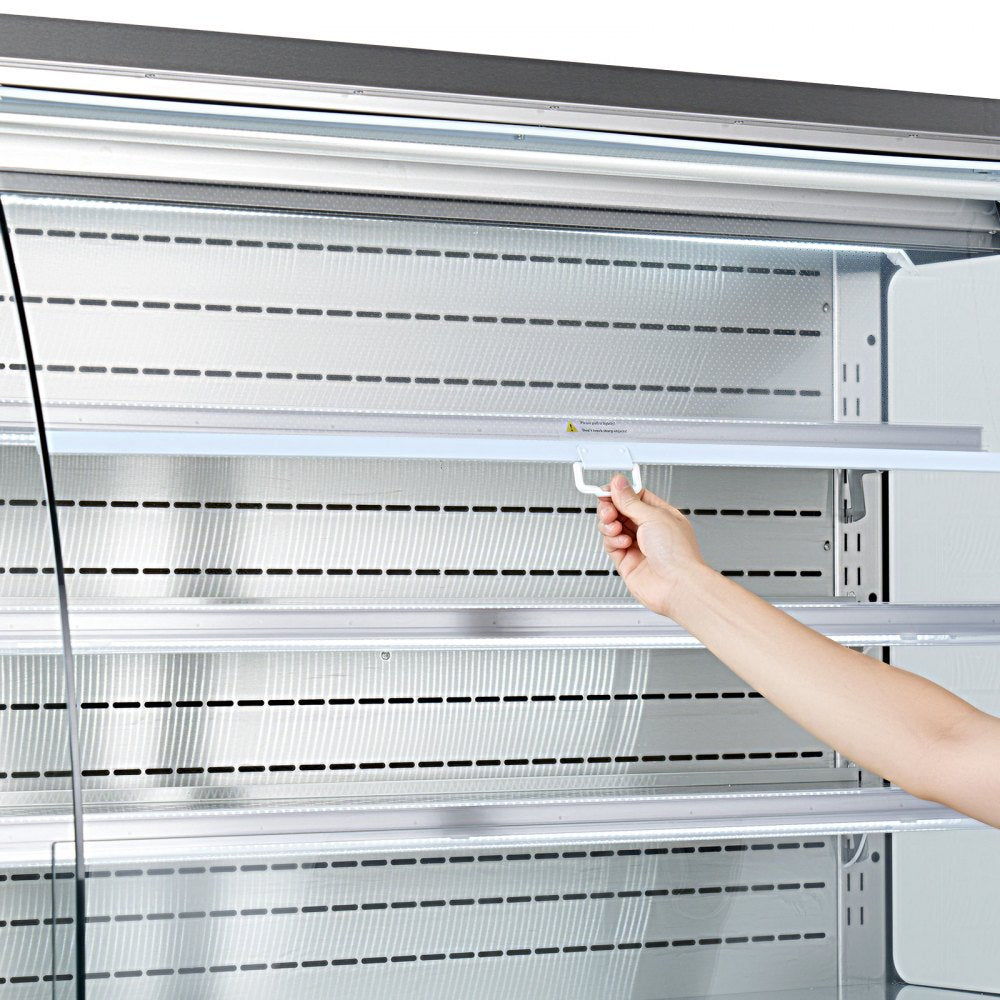 Vevor Open Air Merchandiser 7.5 cu. ft. 3-Tier Commercial Refrigerator Display Cooler New