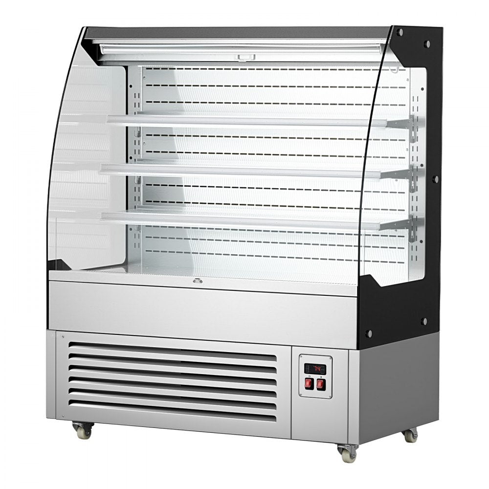 Vevor Open Air Merchandiser 7.5 cu. ft. 3-Tier Commercial Refrigerator Display Cooler New