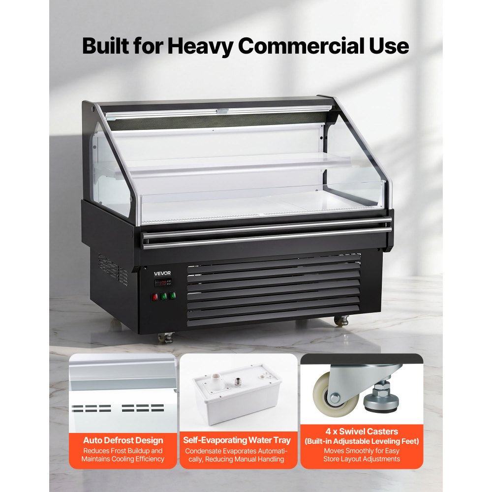 Vevor Open Air Merchandiser 4.6 cu. ft. Commercial Refrigerator Display Cooler New