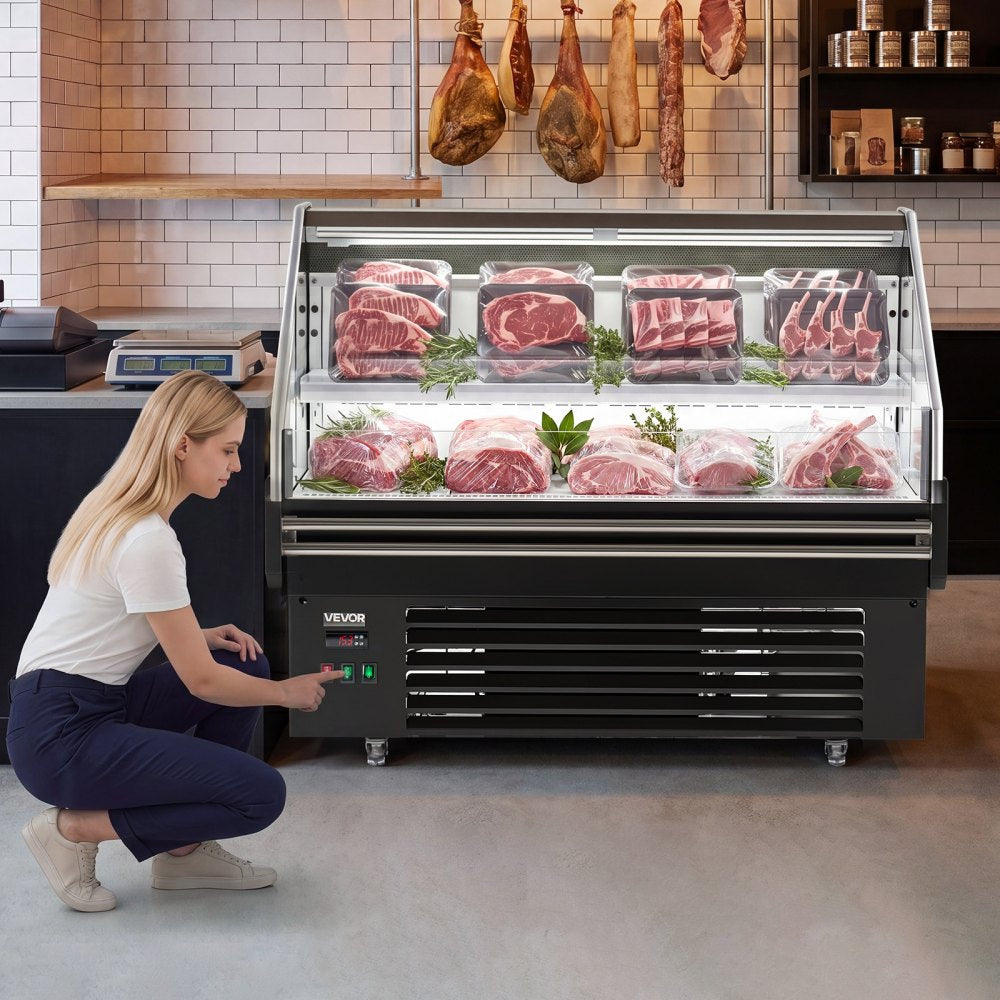 Vevor Open Air Merchandiser 4.6 cu. ft. Commercial Refrigerator Display Cooler New