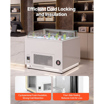 Vevor Open Air Merchandiser 3.1 cu. ft. Commercial Refrigerator Display Cooler New