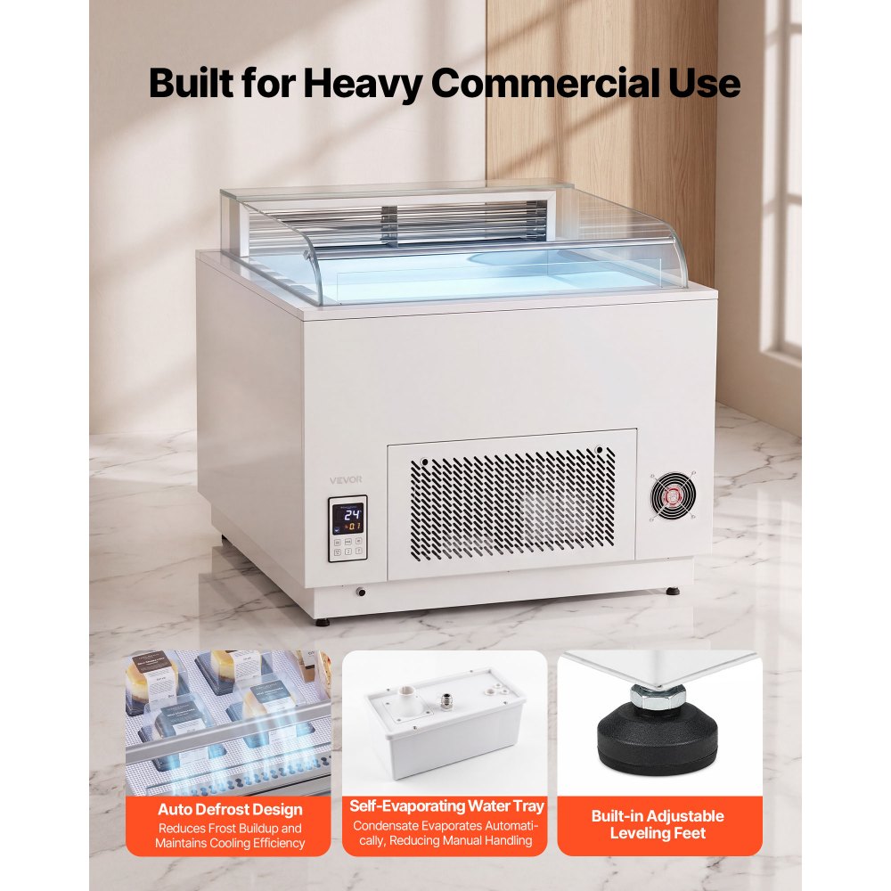 Vevor Open Air Merchandiser 3.1 cu. ft. Commercial Refrigerator Display Cooler New