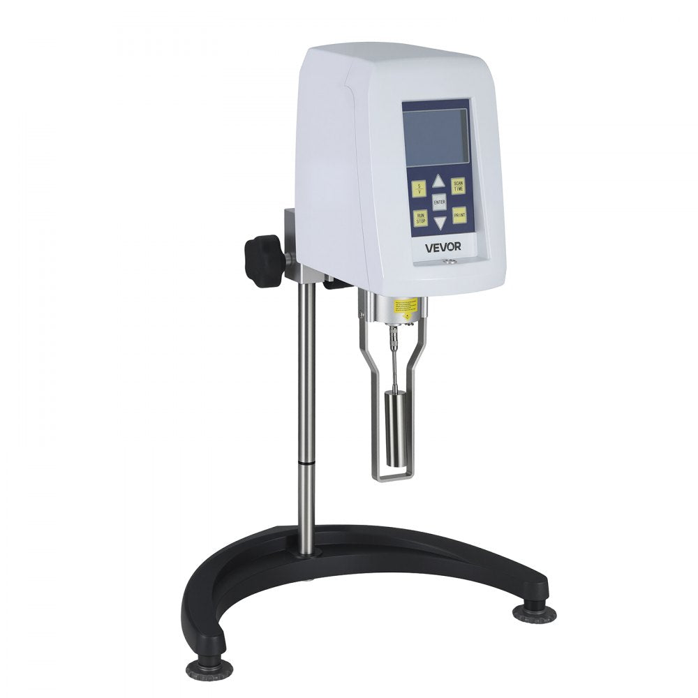 Vevor Viscometer Digital Rotary Viscometer with 4 Rotors and Temperature Probe New