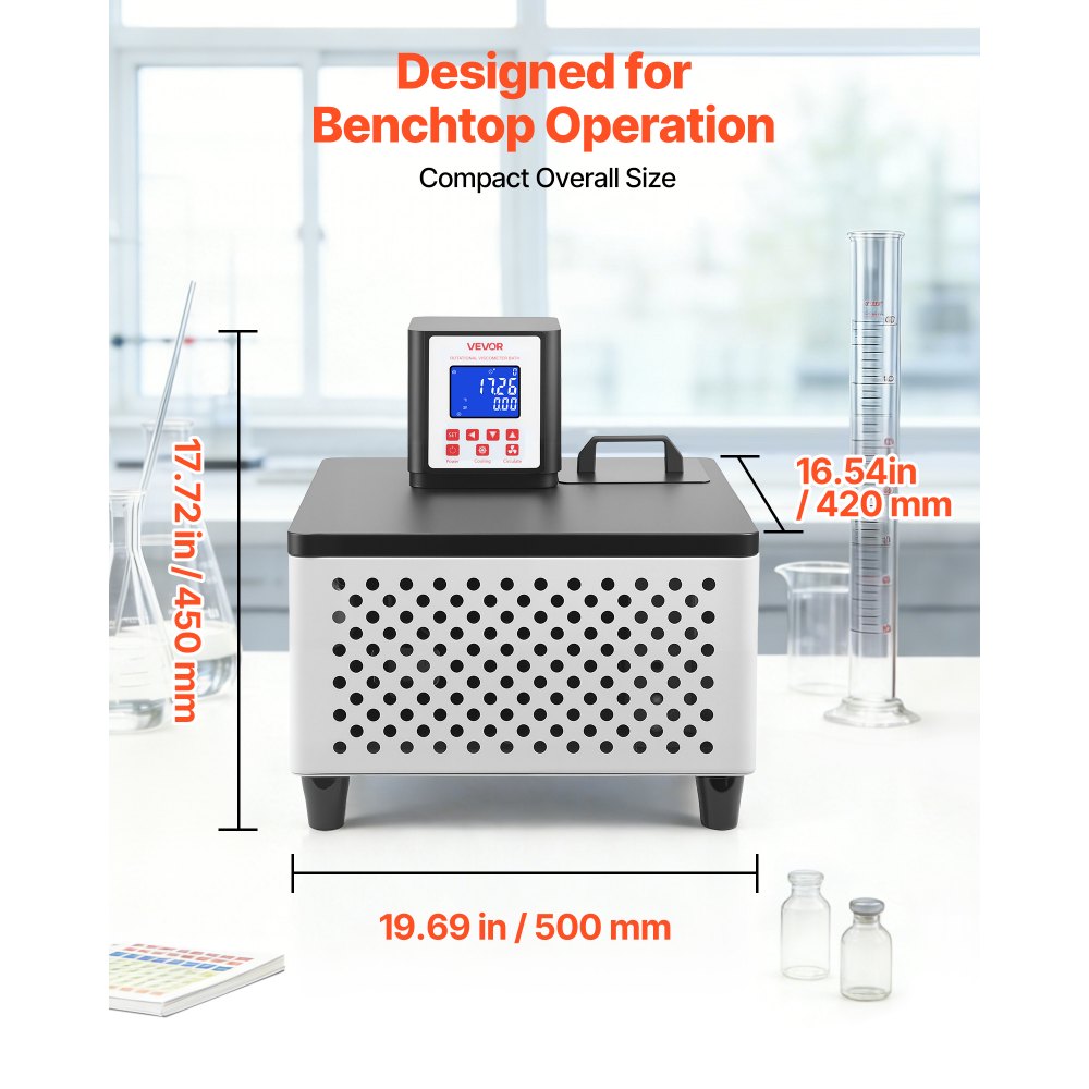 Vevor Water Bath Viscometer Thermostatic Circulating Lab Unit New