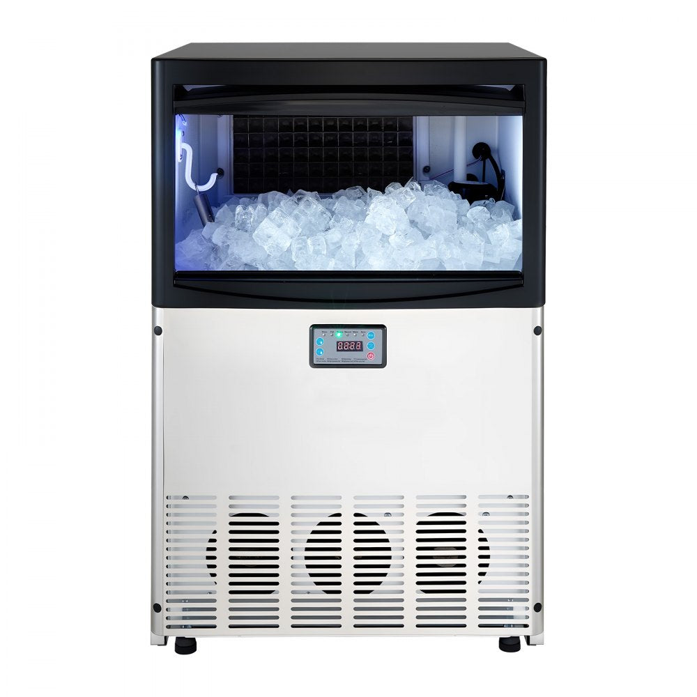 Vevor Ice Maker Commercial Freestanding 200 lbs/24h 50 lbs Storage Capacity New