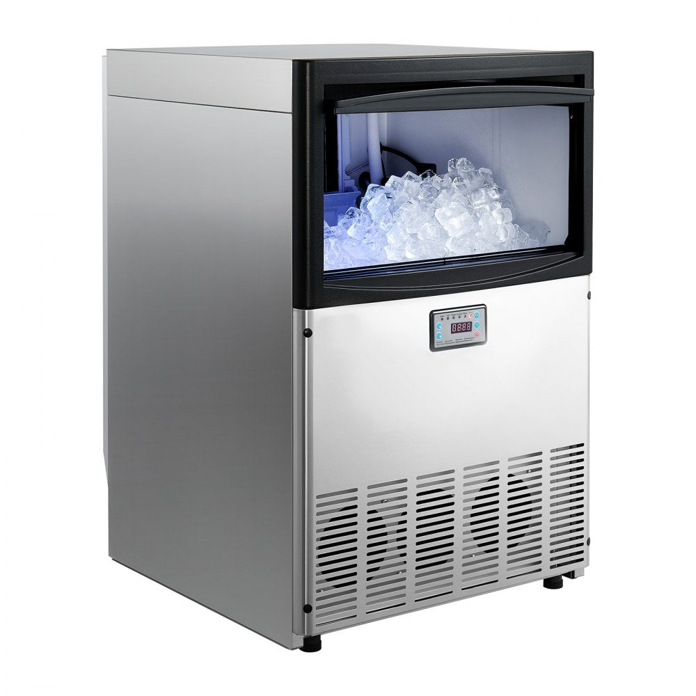 Vevor Ice Maker Commercial Freestanding 200 lbs/24h 50 lbs Storage Capacity New