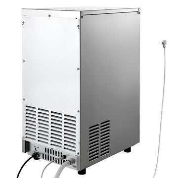 Vevor Ice Maker Commercial 100 lbs/24h Built-In Freestanding Under-Counter Stainless Steel with LED Display Self-Cleaning New