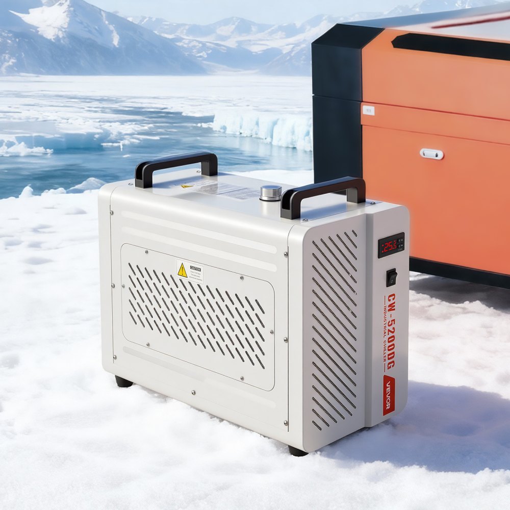 Vevor Industrial Water Chiller 5460 BTU/h Compressor Cooling System for CO2 Laser Engraving & Cutting Machine New