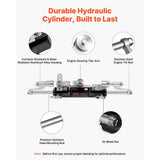 Vevor Hydraulic Steering Kit 300 HP Marine Boat System with 26' Hoses New