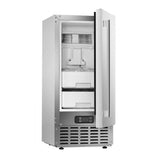 Vevor Ice Maker Undercounter Built-In Nugget 66 lbs/Day Stainless Steel New