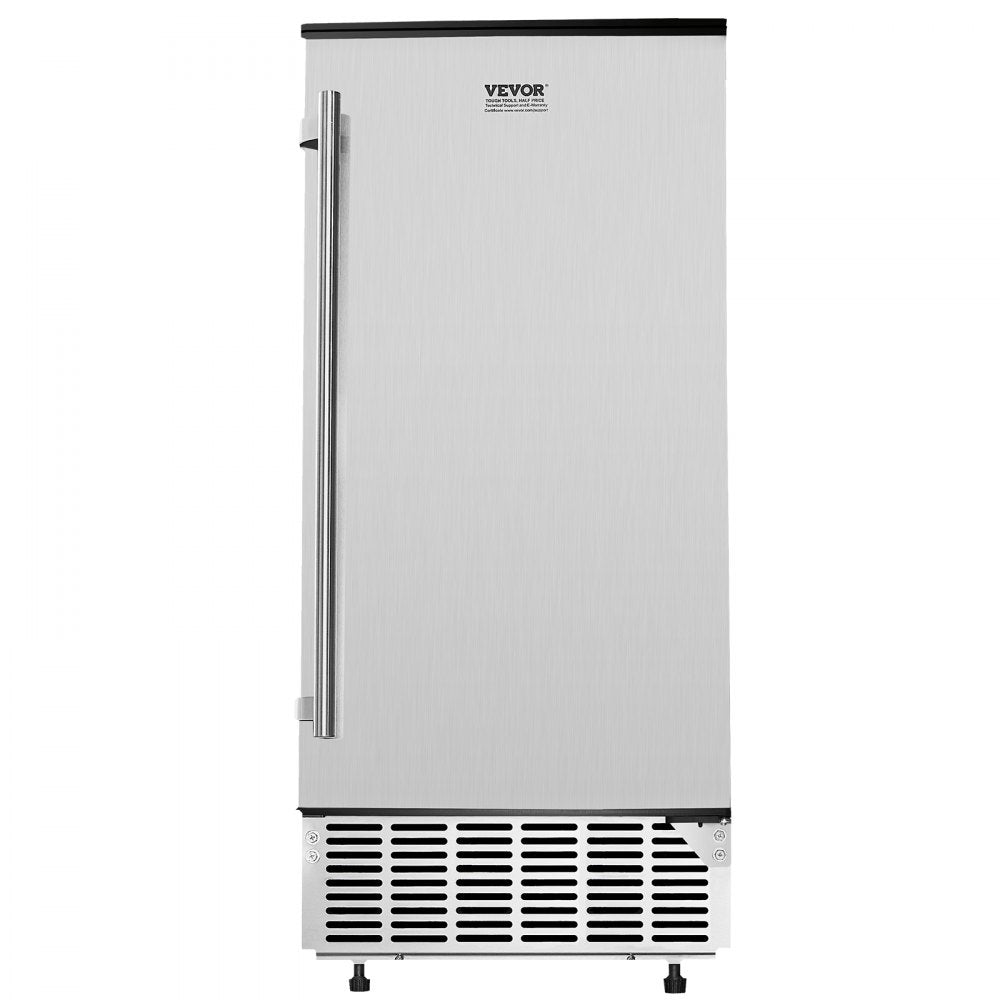 Vevor Ice Maker Undercounter Built-In 80 lbs/Day Reversible Door Stainless Steel New