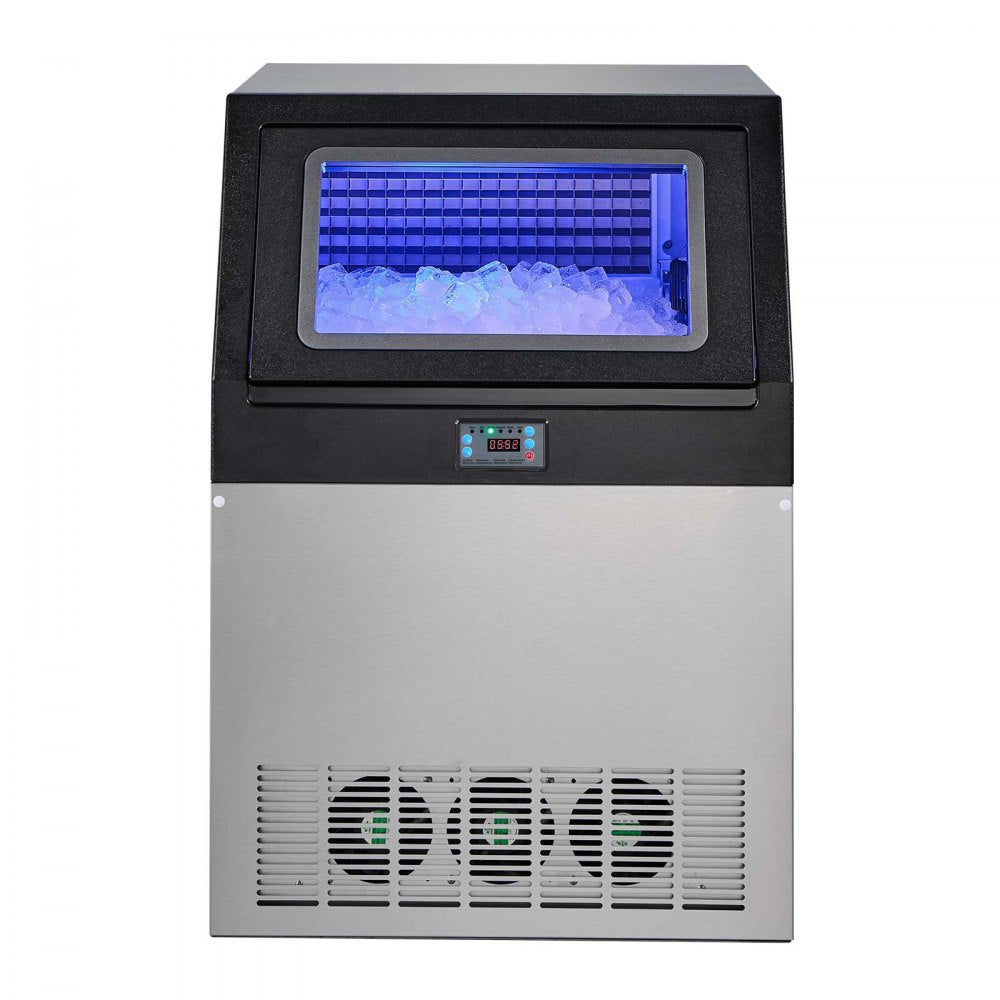 Vevor Ice Maker Commercial 360 lbs/24h Freestanding Under Counter Stainless Steel with Pump New