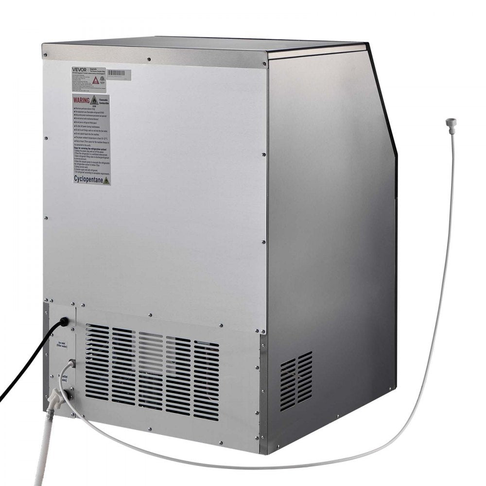 Vevor Ice Maker Commercial 360 lbs/24h Freestanding Under Counter Stainless Steel with Pump New