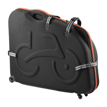 Vevor Bike Travel Case EVA Hard Shell Bicycle Bag w/ TSA Lock & Wheels New