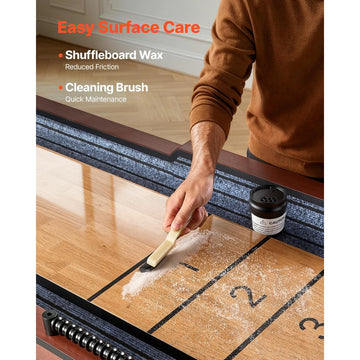 Vevor Shuffleboard Table 12' 2-in-1 Bowling Combo Set New