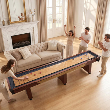 Vevor Shuffleboard Table 12' 2-in-1 Bowling Combo Set New