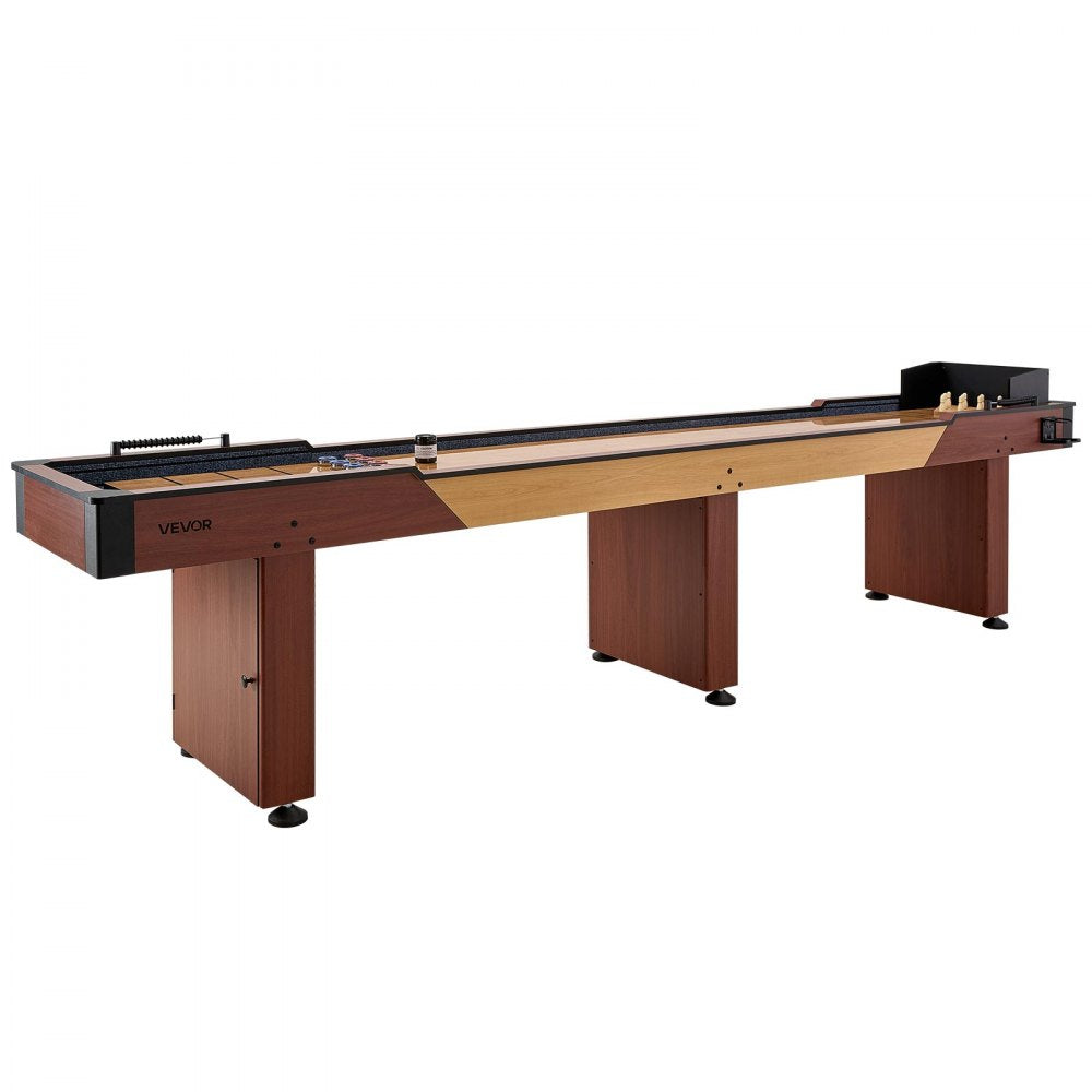 Vevor Shuffleboard Table 12' 2-in-1 Bowling Combo Set New