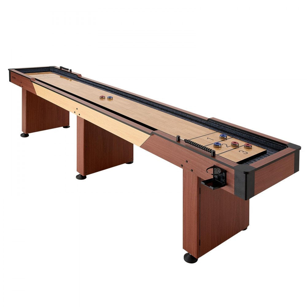 Vevor Shuffleboard Table 12' 2-in-1 Bowling Combo Set New
