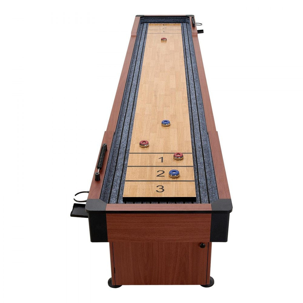Vevor Shuffleboard Table 12' 2-in-1 Bowling Combo Set New