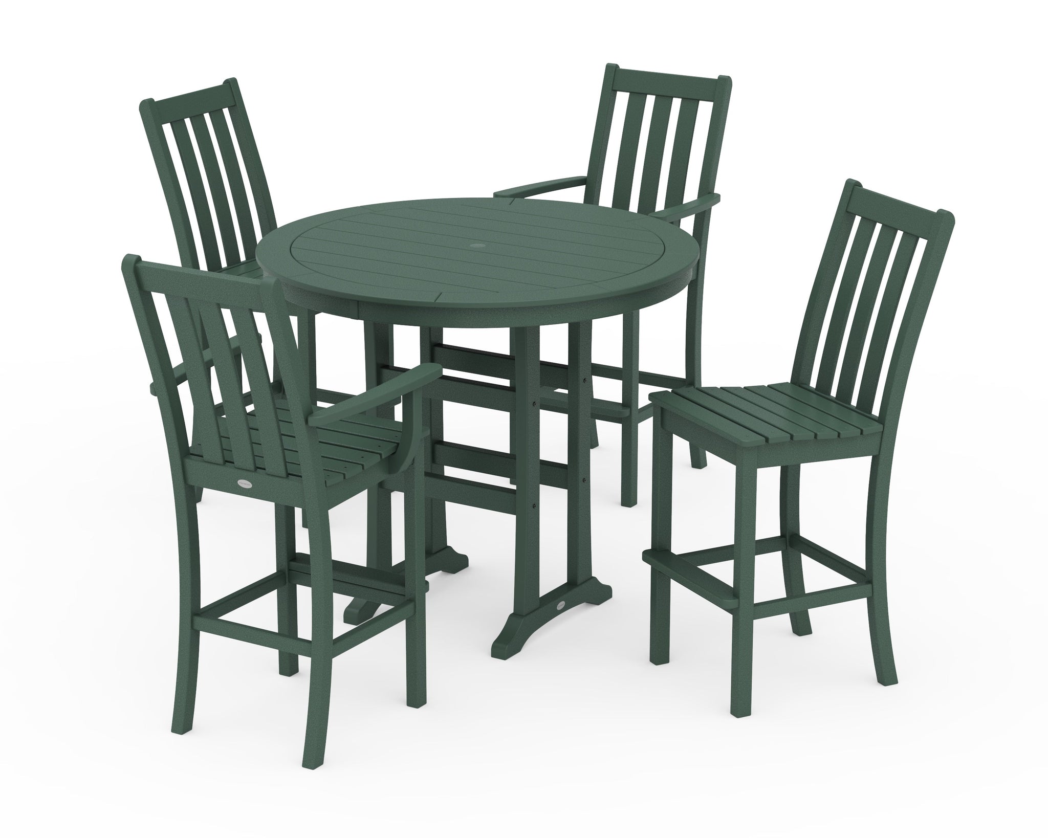 Vineyard 5-Piece Nautical Trestle Bar Set