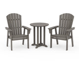 Nautical Adirondack 3-Piece Round Bistro Dining Set