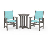 Coastal 3-Piece Round Bistro Dining Set