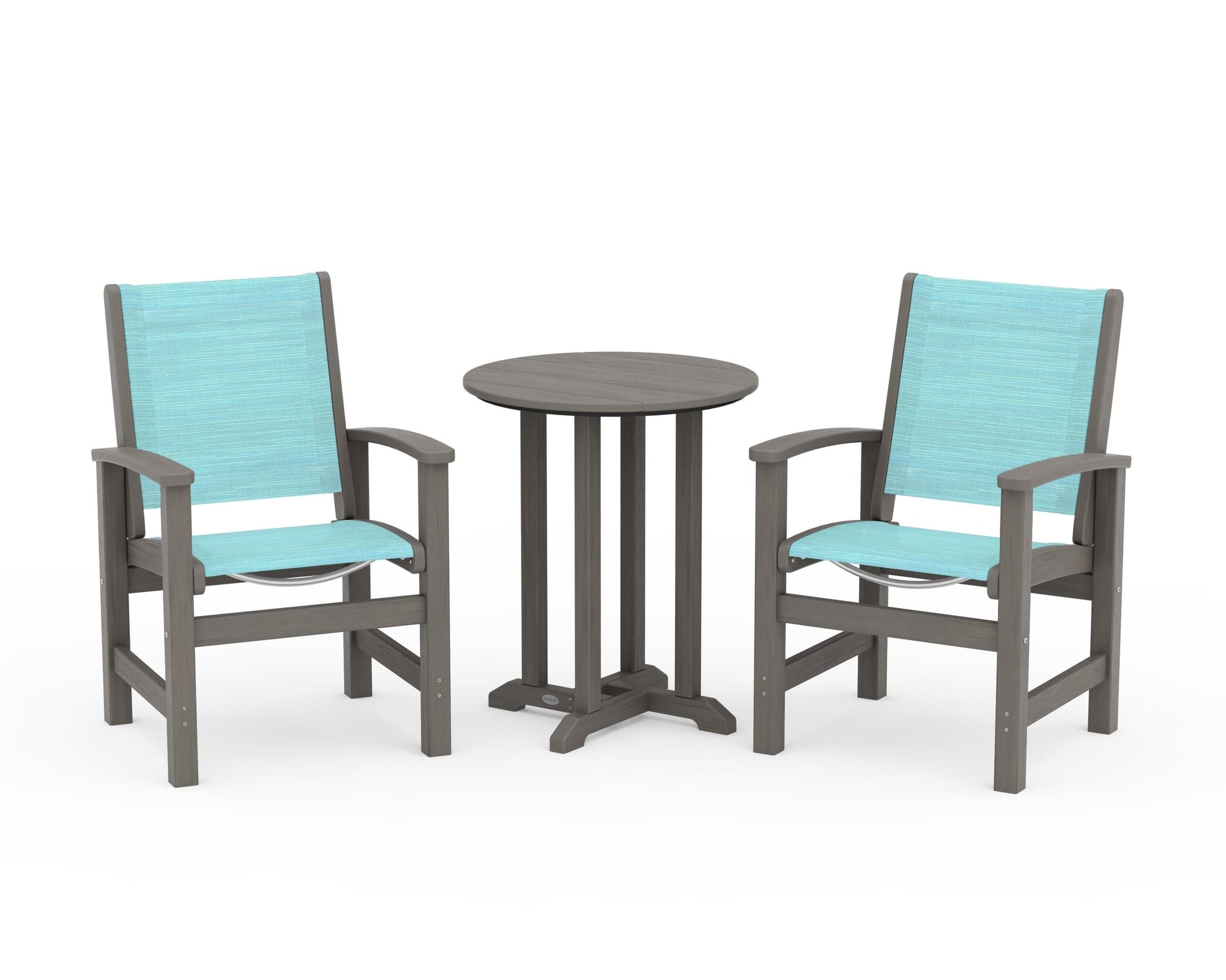 Coastal 3-Piece Round Bistro Dining Set