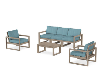 EDGE Sectional 4-Piece Deep Seating Set with Sofa