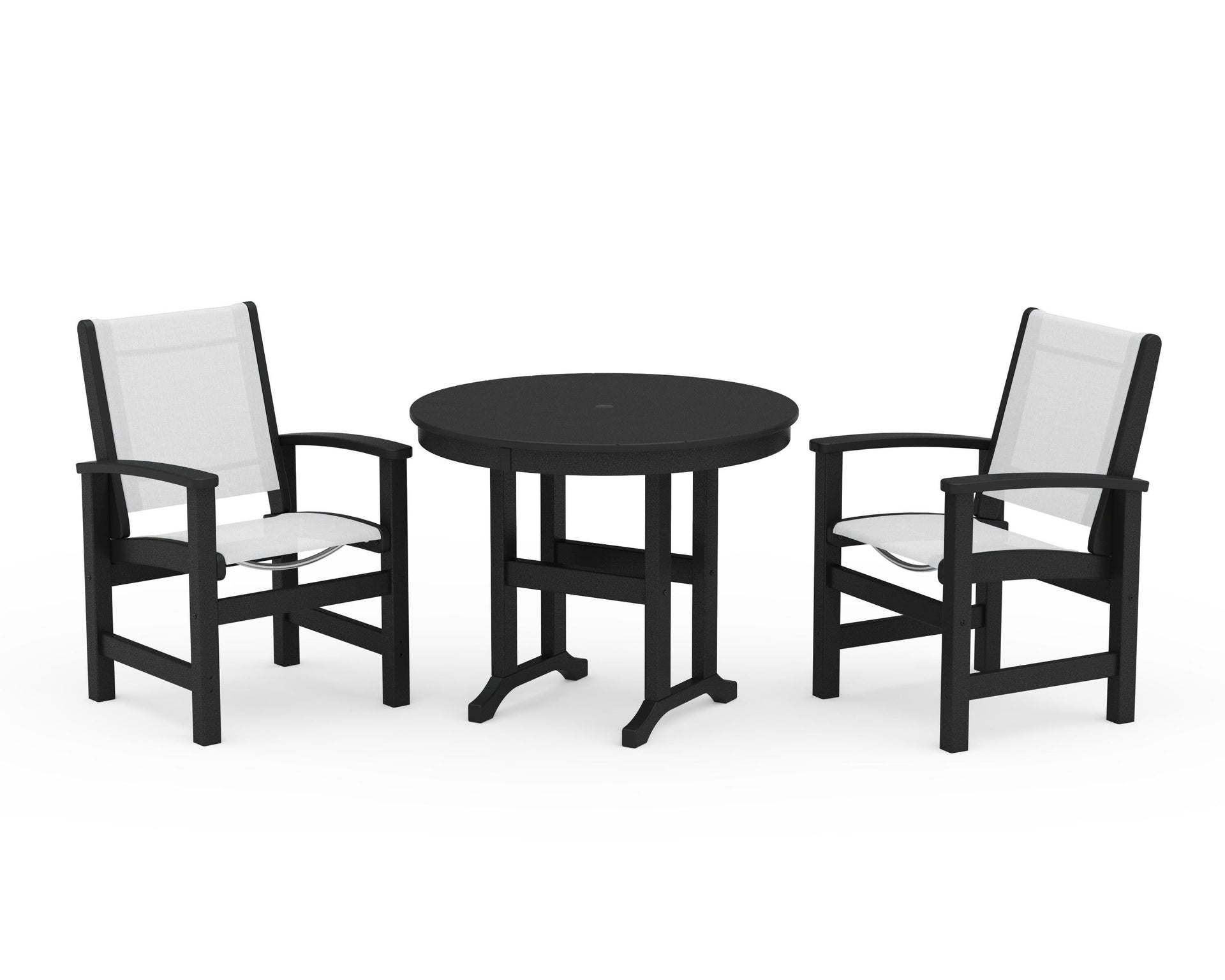 Coastal 3-Piece Round Dining Set